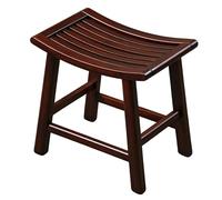 Petit Tabouret de Marche en Bambou, Tabouret d'une Marche Antidérapant for Adultes, Portable et Robuste, Repose-Pied for Chambre, Salle de Bain, Cuisine(Brown,H35cm/13.8in)