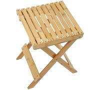 Petit Tabouret Garçon et Filles en Bambou, Pliable, pour Salle de Bain | Coloris Khaki, Surface Antidérapante et Lisse, Usage Polyvalent, Repose-pieds Confortable pour Bureau, Camping