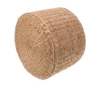 Petit Tabouret Tressé pour Garçon et Filles, Léger, Fait Main, Jardin | Marron, Herbe Tressée, Usage Jardin et Cour, Facile à Déplacer, Design Adorable pour Garçons et Filles