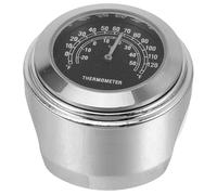 Petit Thermomètre Métallique pour Moto, Alliage D’aluminium, 20 à 50°c | Lecture Double Échelle 0-120°f, Format Portable, pour Guidons de Scooter et Motos, Utilisation en Plein Air