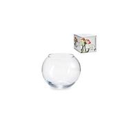 Petit vase boule en verre transparent - diamètre 12cm