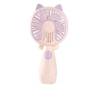 Petit ventilateur à main, mini ventilateur à main rechargeable par USB, chat mignon, mini tenu, poche rechargeable par USB de dessin animé