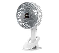 Petit Ventilateur À Pince - Refroidissement Puissant De Bureau,Petit Ventilateur Pince Alimenté Par Batterie,Pour Maison Chambre Bureau Poussette Voiture Voyage Extérieur Été Plage Pique-nique