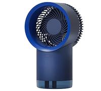 Petit Ventilateur de Bureau Portable, Ventilateur de Brouillard de Glace Personnel Rechargeable avec veilleuse, Ventilateur de Brouillard d'eau, pour Voyage, Bureau, Camping, Chambre à Coucher