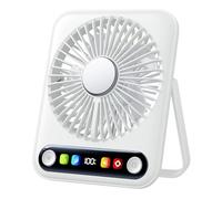 Petit ventilateur de bureau rechargeable 100 vitesses 3000 mAh | Ventilateur de bureau silencieux rafraîchissant pour chambre, bureau, voyage et plage
