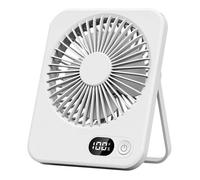 Petit ventilateur de bureau, ventilateur mural mini portable léger extérieur à recharge USB