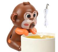 Petit Ventilateur De Nourriture | Portable USB Rechargeable Mignon - Refroidisseur De Café En Forme De Singe Pour Tasse - Présente Un Adorable Design De Singe Qui Combine Des Boissons Chaudes Amusante