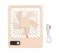 Petit ventilateur de table silencieux à 5 vitesses, affichage LED, pliable, portable, pour bureau, dortoir, maison, kaki