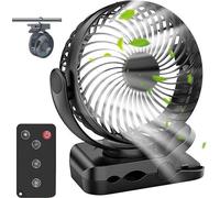 Petit ventilateur de table USB avec télécommande et éclairage LED