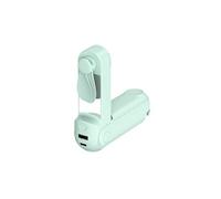 Petit ventilateur pliable 5-en-1,ELVANZA Ventilateur,ventilateur + support + lampe de poche + miroir + batterie externe,autonomie prolongée de 1 200