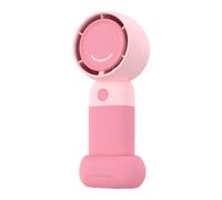 Petit ventilateur portable à main silencieux à 3 vitesses réglables rechargeable USB, ventilateur rafraîchissant estival mini personnel voyage portable avec support téléphone