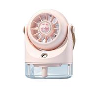 Petit ventilateur portable avec brume, silencieux, rechargeable, 3 vitesses | Petit ventilateur personnel de refroidissement pour la maison, la chambre, le bureau, le dortoir, l'été, l'extérieur