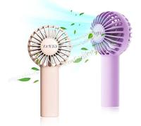 Petit ventilateur portable USB, 2 vitesses, pour les voyages, le bureau et l'intérieur