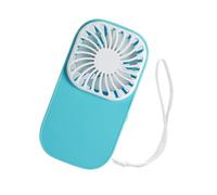 Petit ventilateur portatif alimenté par des piles 3X3A Ventilateur de refroidissement portable pour les bureaux et les voyages en plein air avec poche de couverture à mailles denses avec batterie