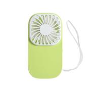 Petit ventilateur portatif alimenté par des piles 3X3A Ventilateur de refroidissement portable pour les bureaux et les voyages en plein air avec poche de couverture à mailles denses avec batterie