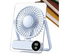 Petit Ventilateur pour Bureau Rechargeable 100 Vitesses Flux D'Air Puissant