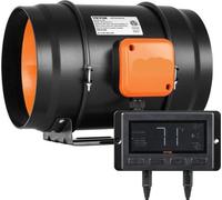 Petit ventilateur pour salle de bains, 4 pouces, avec régulateur de température et d'humidité