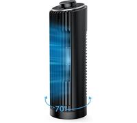 Petit ventilateur tour de 33cm,Silencieux,Avec 3 vitesses,Oscillant à 70°Vitesse 7m/s,Très silencieux,Pour chambre à coucher,bureau