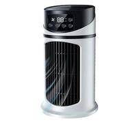 Petit ventilateur tour pour chambre à coucher, mini refroidisseur d'air de 9, 4 pouces avec réservoir d'eau, 6 vitesses, climatiseurs personnels par évaporation portables pour le bureau à domicile