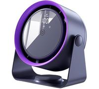 Petit ventilateur ultra silencieux avec affichage LED de la puissance en temps rel ventilateur de table portable gris
