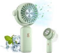 Petit ventilateur USB vert portable à 3 vitesses