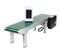 Petite bande transporteuse de bureau à vitesse réglable de 100 cm de long, parfaite pour automatisation et gamme de produits, équint auxiliaire efficace pour rationaliser les flux de travail