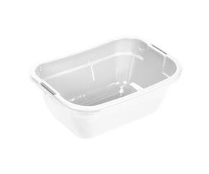 Petite bassine à linge en plastique 23 litres - Blanc