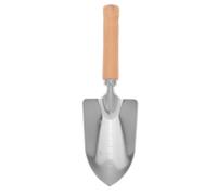 Petite Bêche de Jardinage avec Manche en Bois et Lame INOX | Outil Compact pour Espaces Étroits, Échelle Gravée Tête, Usage au Jardin Serrage