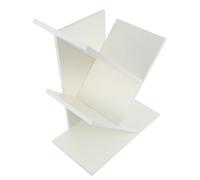 Petite Bibliothèque D’arbre, Étagère de Bureau MDF Blanche | Style Moderne Simple, Surface Lisse, Rangement pour Livres et Dossiers, Usage Bureau ou Chambre