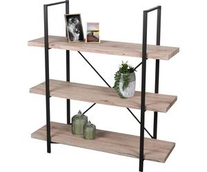 Petite bibliothèque ouverte avec 3 étagères en bois, collection DARYL – Dimensions : 100 x 33 x 106 cm