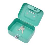 Petite boîte à casier - Boîte de sécurité avec serrure à clé, mini coffre-fort, caisse à monnaie en métal | Banque à monnaie en métal, portable, robuste pour la collection de pièces de monnaie dans la