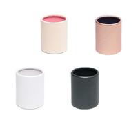 Petite Boîte à Fleurs Ronde 4 Pièces en Papier 8x6x6cm | Boîte Cylindrique Portative, Présentation Élégante pour Succulentes et Fleurs Séchées, Usage Table