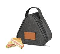 Petite boîte à sandwich triangulaire pour femme | Sac à sandwich pour travail, voyage, pique-nique, plage, école, adultes et enfants