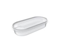 Petite boîte conservation congélation ovale 400 ml - Transparent
