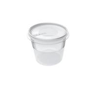 Petite boîte conservation congélation ronde 300 ml - Transparent