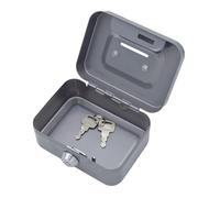 Petite boîte de d'argent,Mini boîte de sécurité avec serrure offre-fort, banque d'argent | Banque de pièces en métal Portable robuste pour la collecte de pièces de monnaie de vente quotidienne