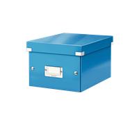 Petite Boîte de rangement en Carton A5+ avec couvercle - Bleu