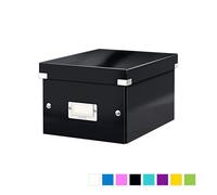 Petite Boîte de rangement en Carton A5+ avec couvercle - Noir
