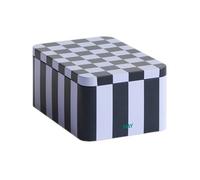 Petite boîte de rangement en étain bleu foncé et lavande, marque Hay - HAY AE360 A601 AO70