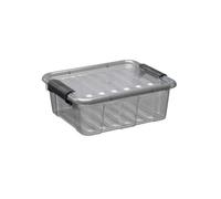 Petite Boîte de Rangement Transparente 1,5 litre Home Box - Gris
