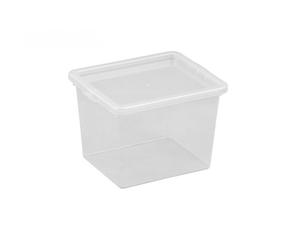 Petite boite empilable transparente avec couvercle Basic Box - 3,5 Litres