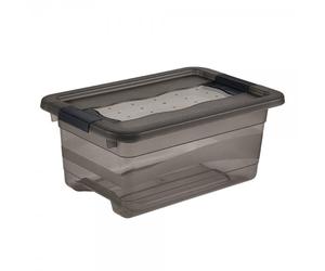 Petite Boîte transparente clipsable 4 litres - Gris