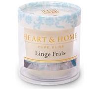 Petite bougie heart and home linge frais Multicolore G