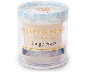 Petite bougie heart and home linge frais Multicolore G