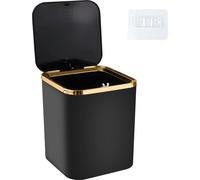 Petite bouteille avec couvercle 2.8L pour Badkamer Slaapkamer Kantoor (Zwart)