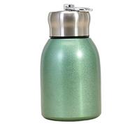 Petite bouteille d'eau 300 ml en acier inoxydable sûr petit flacon aspirateur isolé thermique thermique à l'épreuve de fuite mini-bouteille d'eau portable avec crochet pour vert extérieur intéri