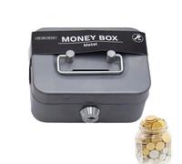 Petite caisse de casier | Coffre de sécurité | Mini caisse à monnaie en métal | Caisse à monnaie | Caisse à monnaie solide en métal pour la vente quotidienne des enfants et des adultes
