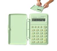 Petite Calculatrice Numérique - Mini Appareil De Calcul Portable, Outil Arithmétique Compact Avec Couvercle De Protection, Accessoire Mathématique Pour L'école De Bureau, Gadget De Comptabilité Durabl