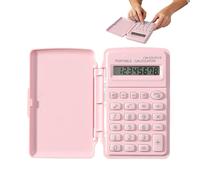 Petite Calculatrice Numérique - Mini Appareil De Calcul Portable, Outil Arithmétique Compact Avec Couvercle De Protection, Accessoire Mathématique Pour L'école De Bureau, Gadget De Comptabilité Durabl