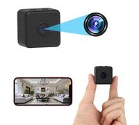 Petite Caméra WiFi sans Fil, Caméra de sécurité Intérieure avec Application Téléphonique, Version Nuit, Conversation Bidirectionnelle, Détection de Mouvement, Mini Caméra Nanny Cam